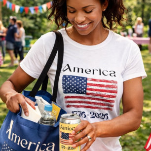 America Flag 1776 to 2026 USA 250th Anniversary  T-Shirt