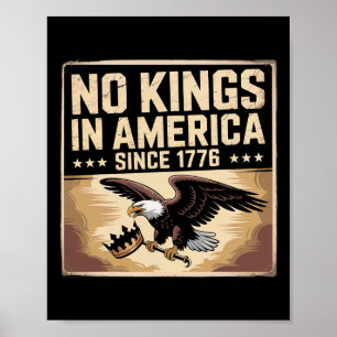 America Flag 4th July Decor No Kings In America Si