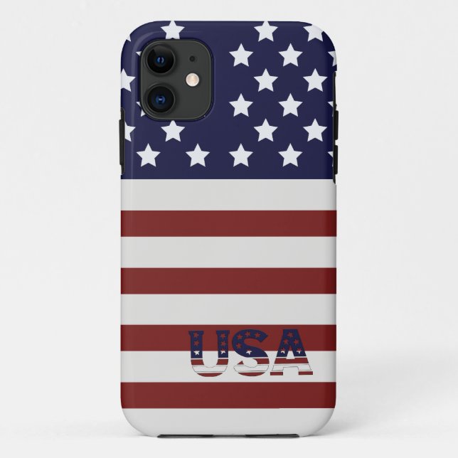  America Flag American USA  Pattern  Case-Mate iPhone Case (Back)