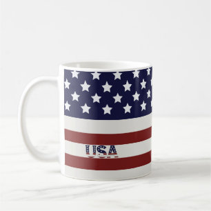 America Flag American USA Pattern Coffee Mug