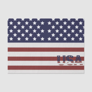  America Flag American USA  Pattern  Tissue Paper