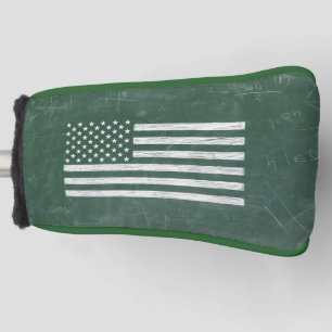 America Flag Chalkboard Art (Drawing No. 1) Golf Head Cover