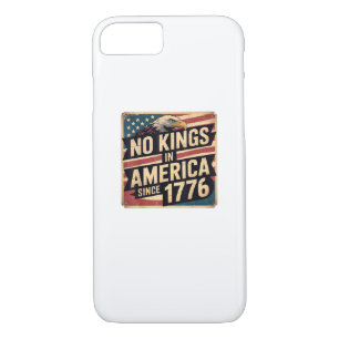 America Flag  Decor No Kings In America Since 1776 Case-Mate iPhone Case