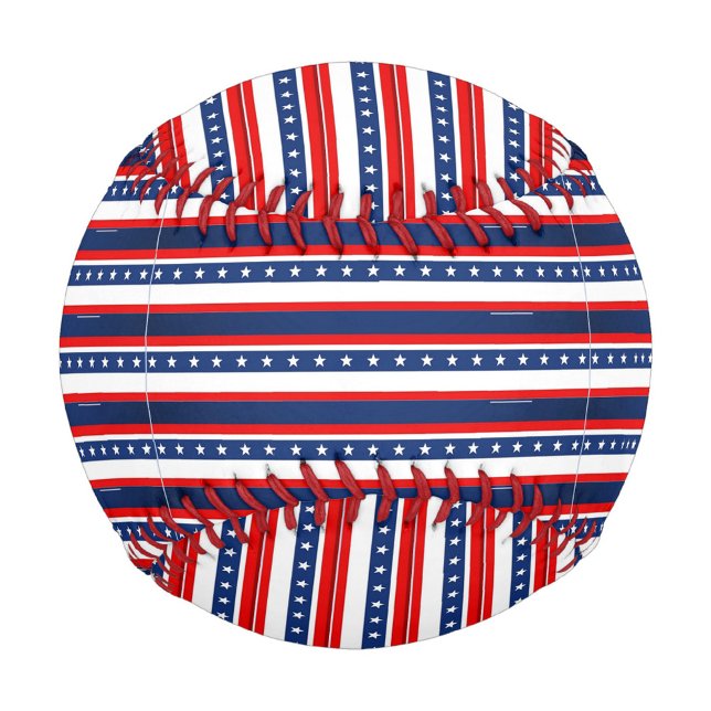 America Flag Design Baseball (America Flag Colors baseball!)
