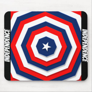 America Flag Design Mouse Pad