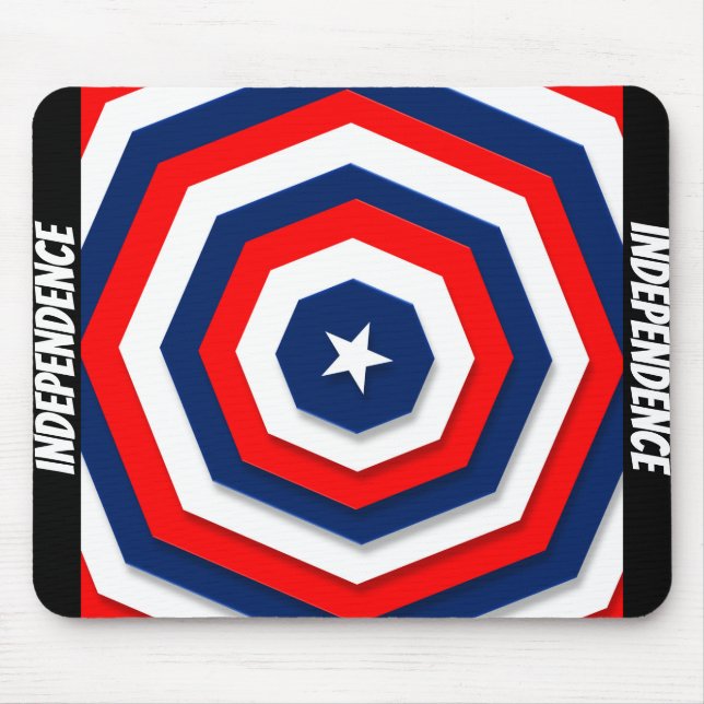 America Flag Design Mouse Pad (Front)