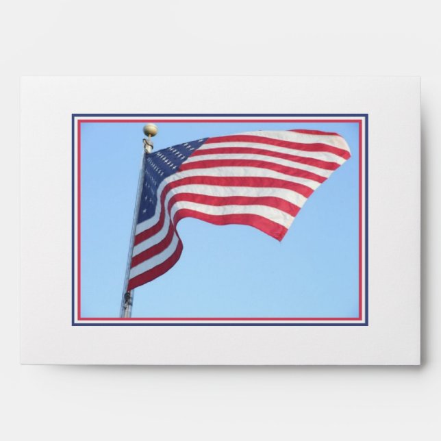America Flag Envelope (Front)