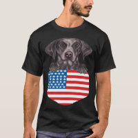 America Flag German Shorthaired Pointer Dog In Poc