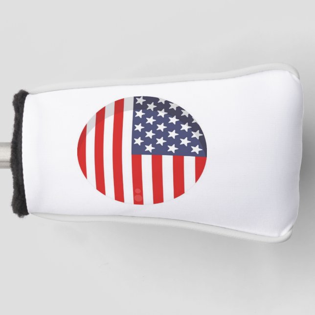 AMERICA FLAG   GOLF HEAD COVER (Front)