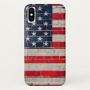 America flag on a brick wall Case-Mate iPhone case
