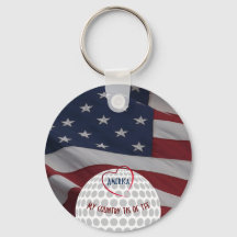 America Flag Patriotic Golfer's Gift