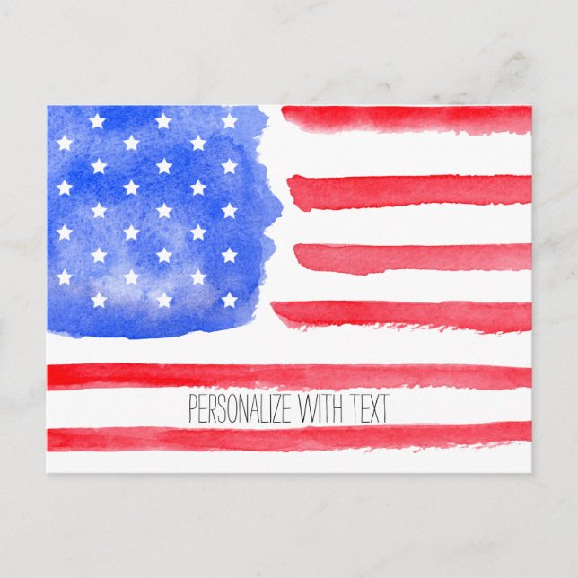 America Flag Postcard (Front)