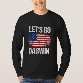 America Flag Vintage Lets Go Darwin T-Shirt