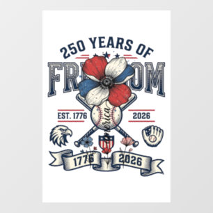 America Floral Patriotic Vintage Vector Design_1