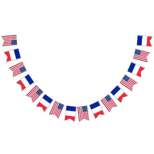 America France Wedding Bunting