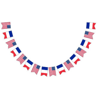 America France Wedding Bunting