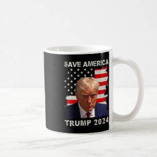 America Free Trump Mug Shot 2024 American Flag