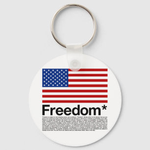 America: Freedom terms and conditions Key Ring