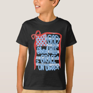 America God Shed His Grace On Thee Tee 4th Of July
