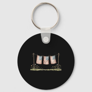 America God Shed His Grace On Thee Tee 4th Of July Key Ring