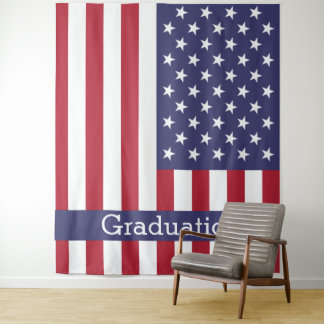 AMERICA Graduation BACKDROP Tapestry