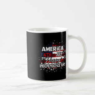 America Happy 4th Of July Independence Day Men Wom Coffee Mug