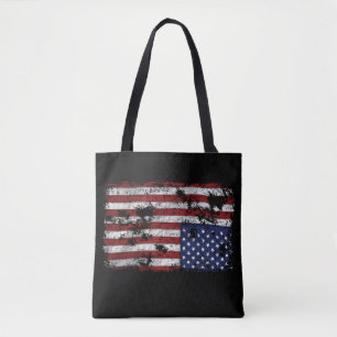 America In Distress - Upside Down Flag Tote Bag