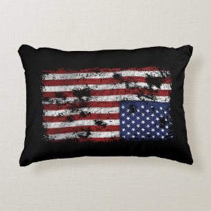 America In Distress - Upside Down United States Fl Decorative Cushion