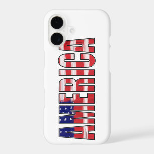 AMERICA In Flag Colours