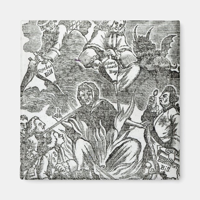 America in Flames Magnet (Front)