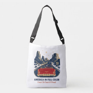 America In Full Colour Crossbody Bag