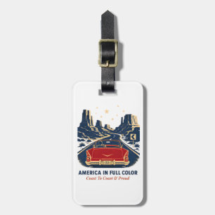 America In Full Colour Luggage Tag