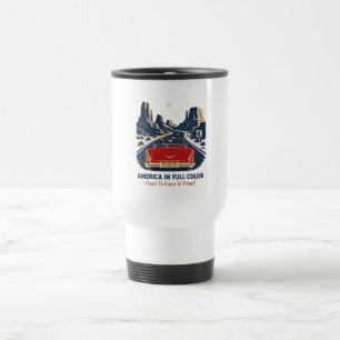 America In Full Colour Travel Mug