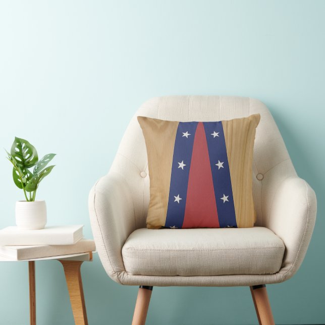 America-Inspired Art | Flags, Jerseys & 4th of Jul Cushion (Chair)