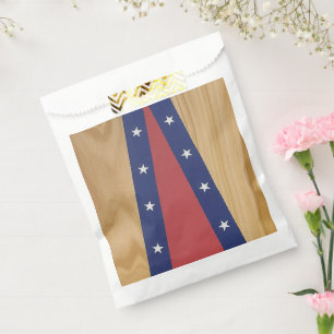 America-Inspired Art Flags, Jerseys & 4th of Jul Favour Bags