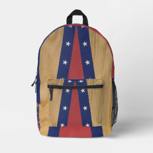 America-Inspired Art Flags, Jerseys & 4th of Jul Printed Backpack