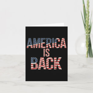 America Is Back  Card