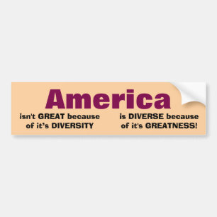 America Is Great Bumper Sticker