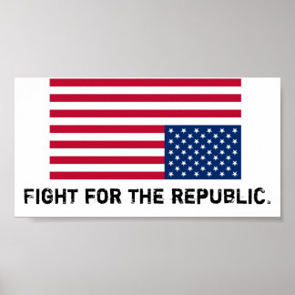 America is in distress, fight for the republic. poster