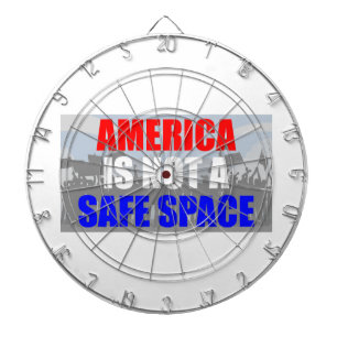America Is Not A Safe Space Dartboard