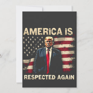 America is Respected Again Trump USA 4Th Of July Save The Date