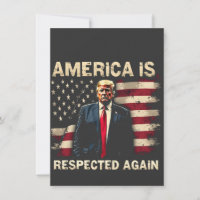 America is Respected Again Trump USA 4Th Of July