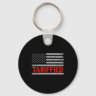 America Is Tariffied Men Women Key Ring
