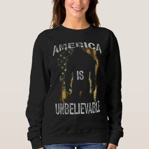 America is Unbelievable American Flag Sasquatch 4t Sweatshirt