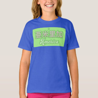 America kanji Written with grains of rice T-Shirt