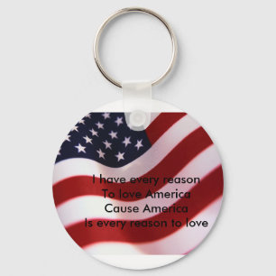 America Key Ring