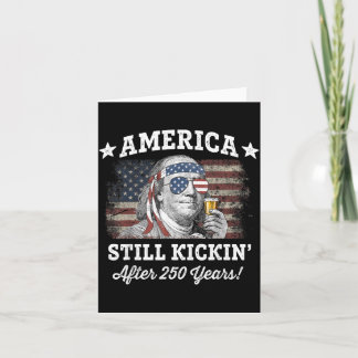 America Kicking After 250 Years Franklin Vintage Card