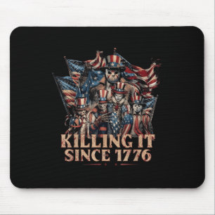 America Killing It Since 1776 Flag 4 Of July Mouse Pad