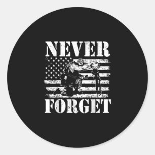 America Land Of The Free Because Of The Free Memor Classic Round Sticker