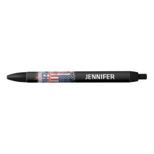 America - Land of the free Black Ink Pen